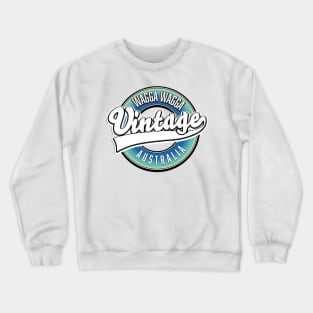 Wagga Wagga australia vintage style logo Crewneck Sweatshirt